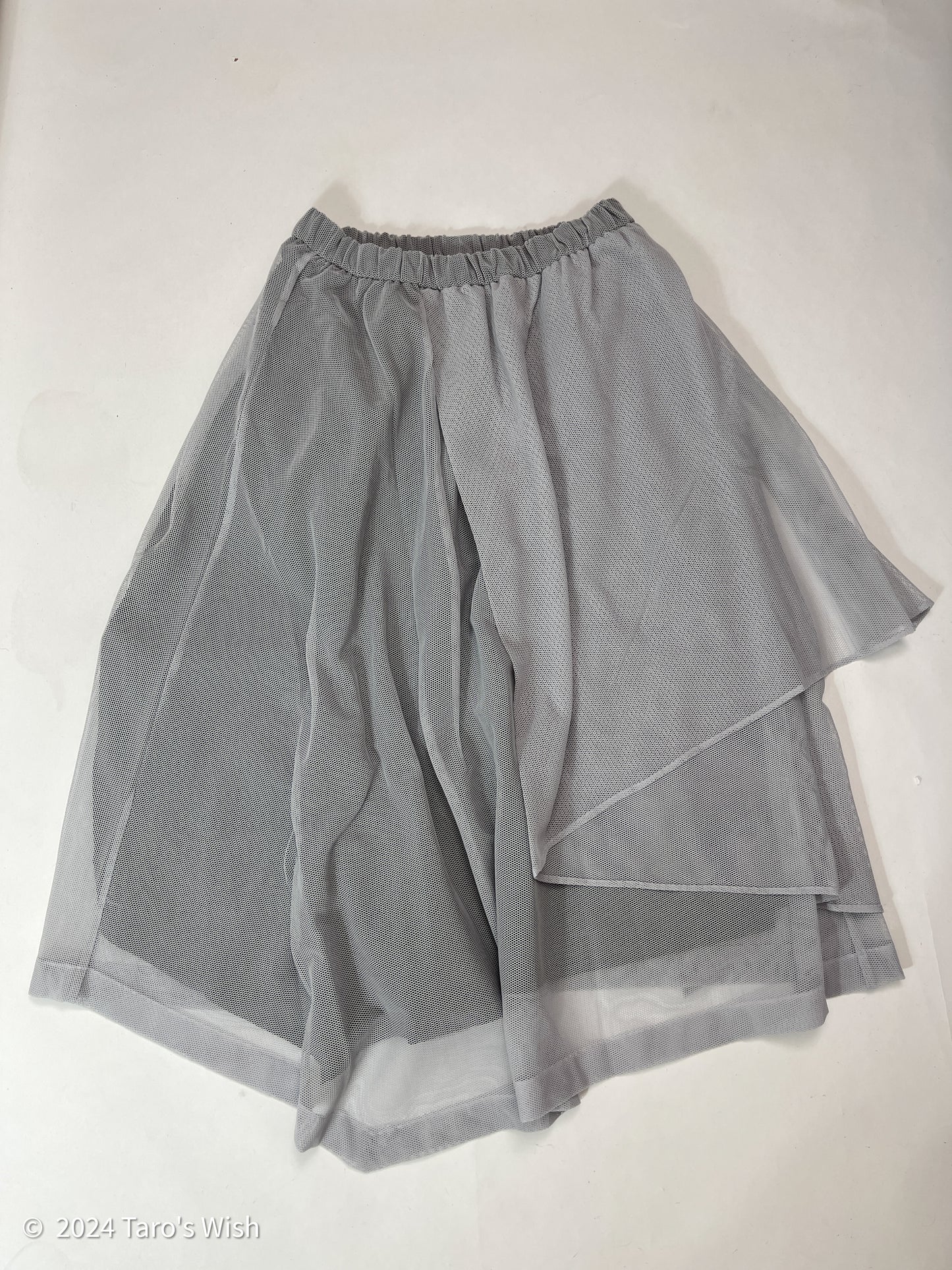 asymmetric grey maxi skirt, japanese label