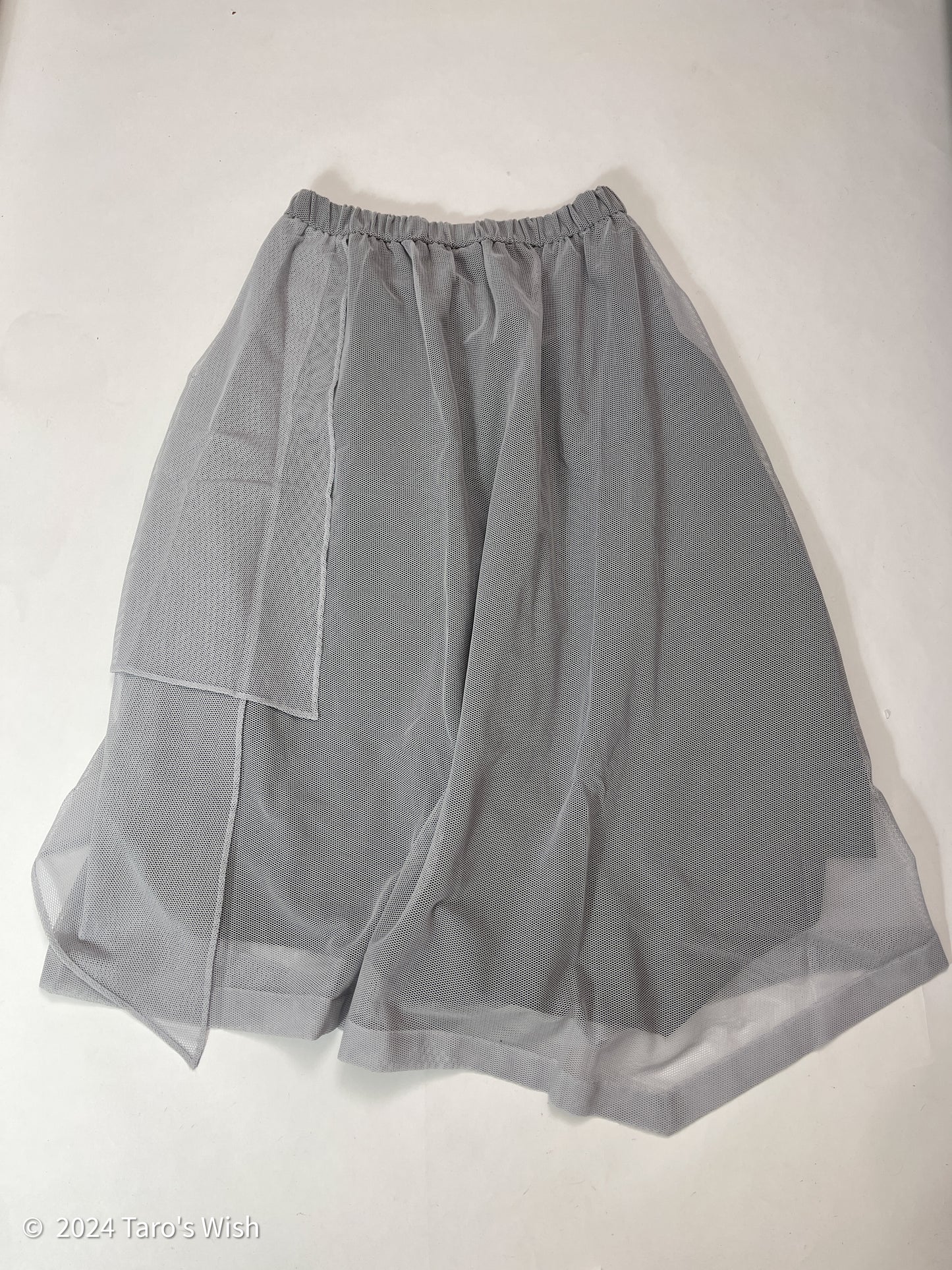 asymmetric grey maxi skirt, japanese label