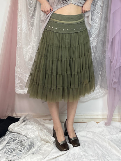 Morgan de toi tulle elf midi skirt