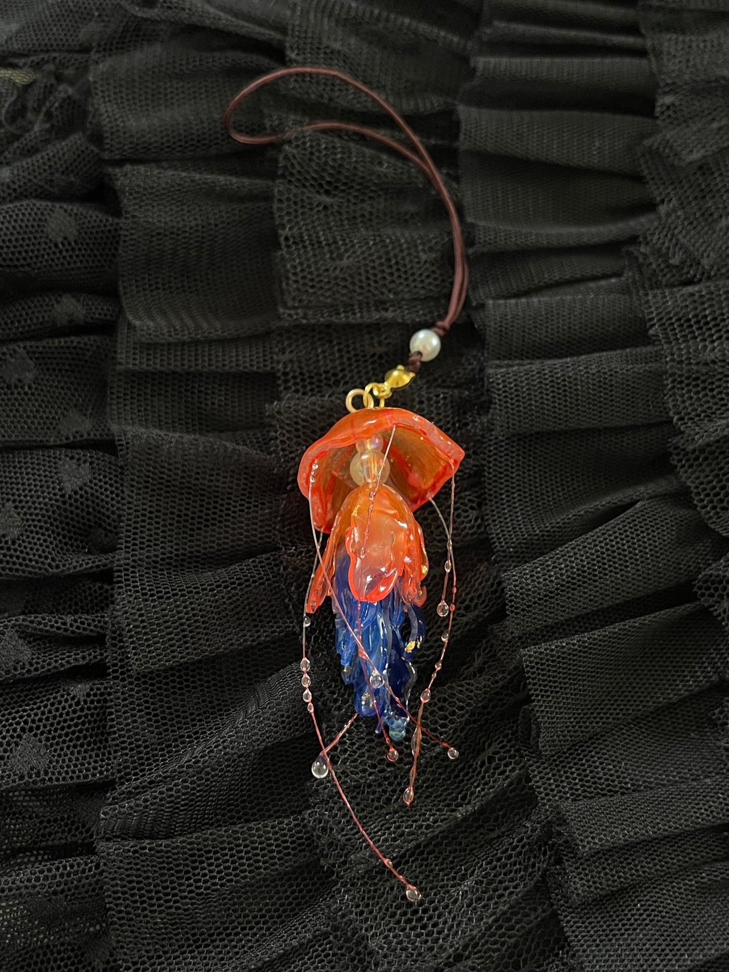 Handmade 𖦹 Jellyfish Key Chain Phone Chain