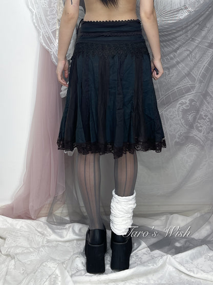 Vintage Rivets Midi Skirt