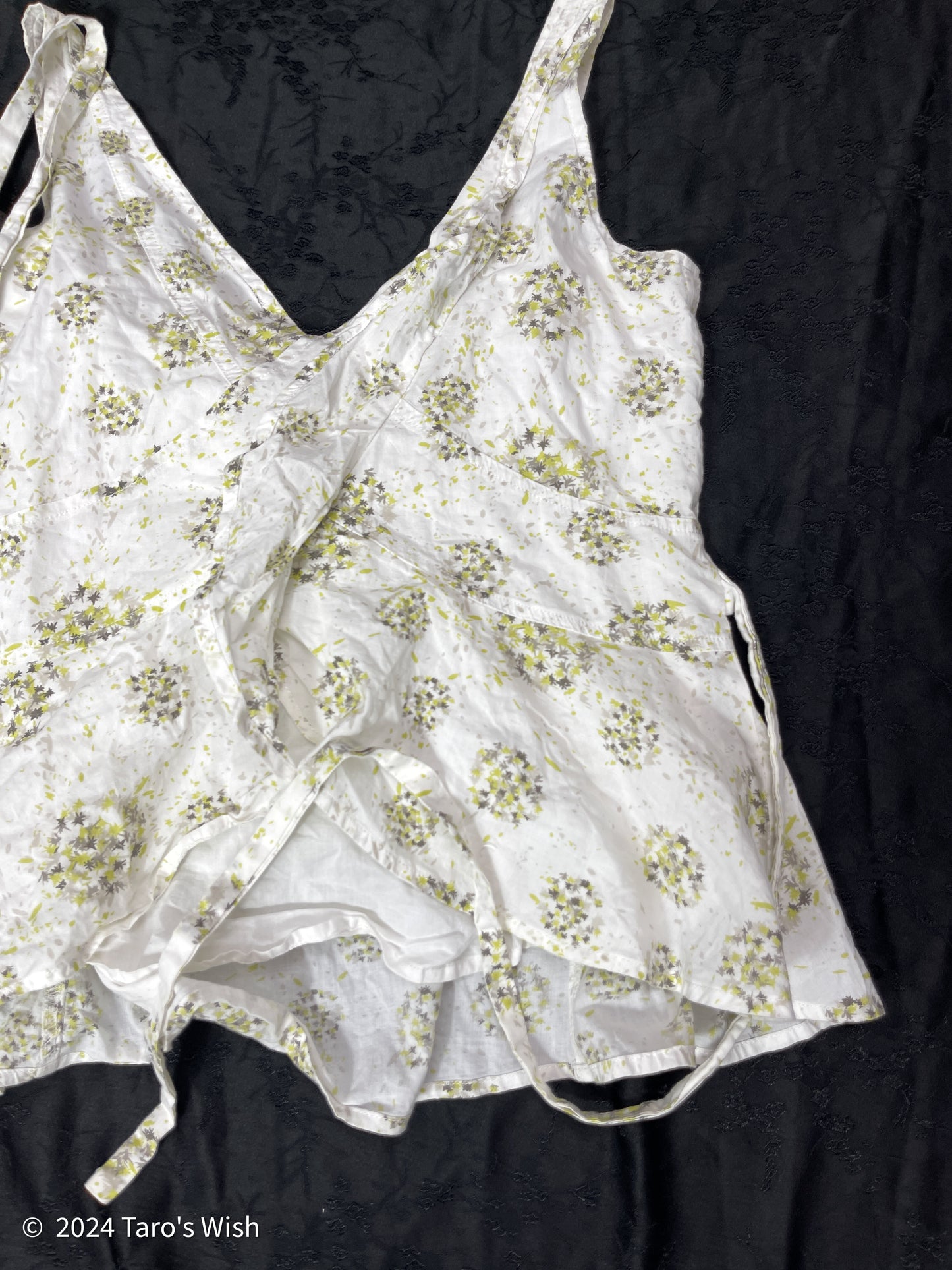 flower print babydoll top, euro label