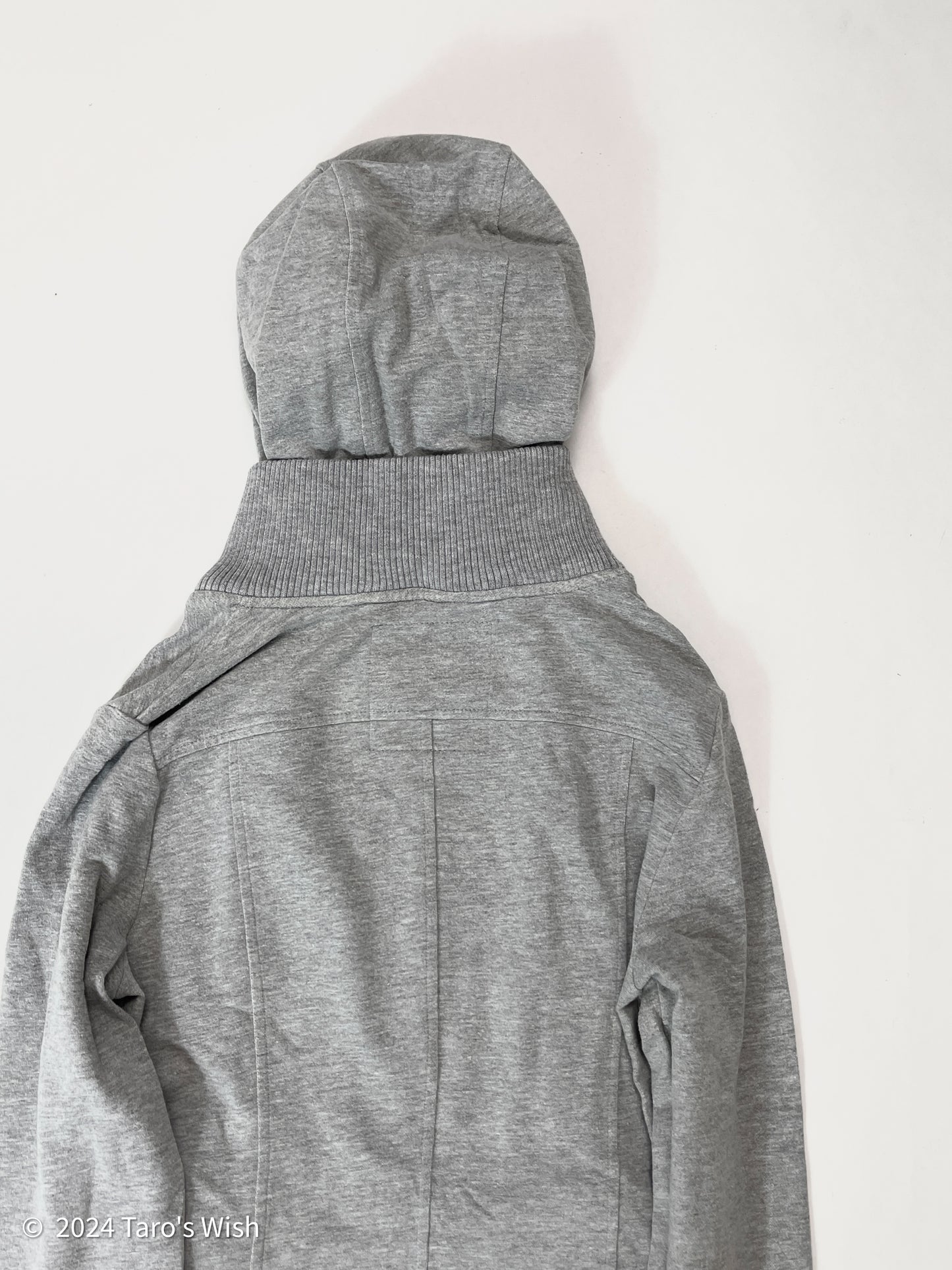 tactical grey zip up hoodie, japanese label