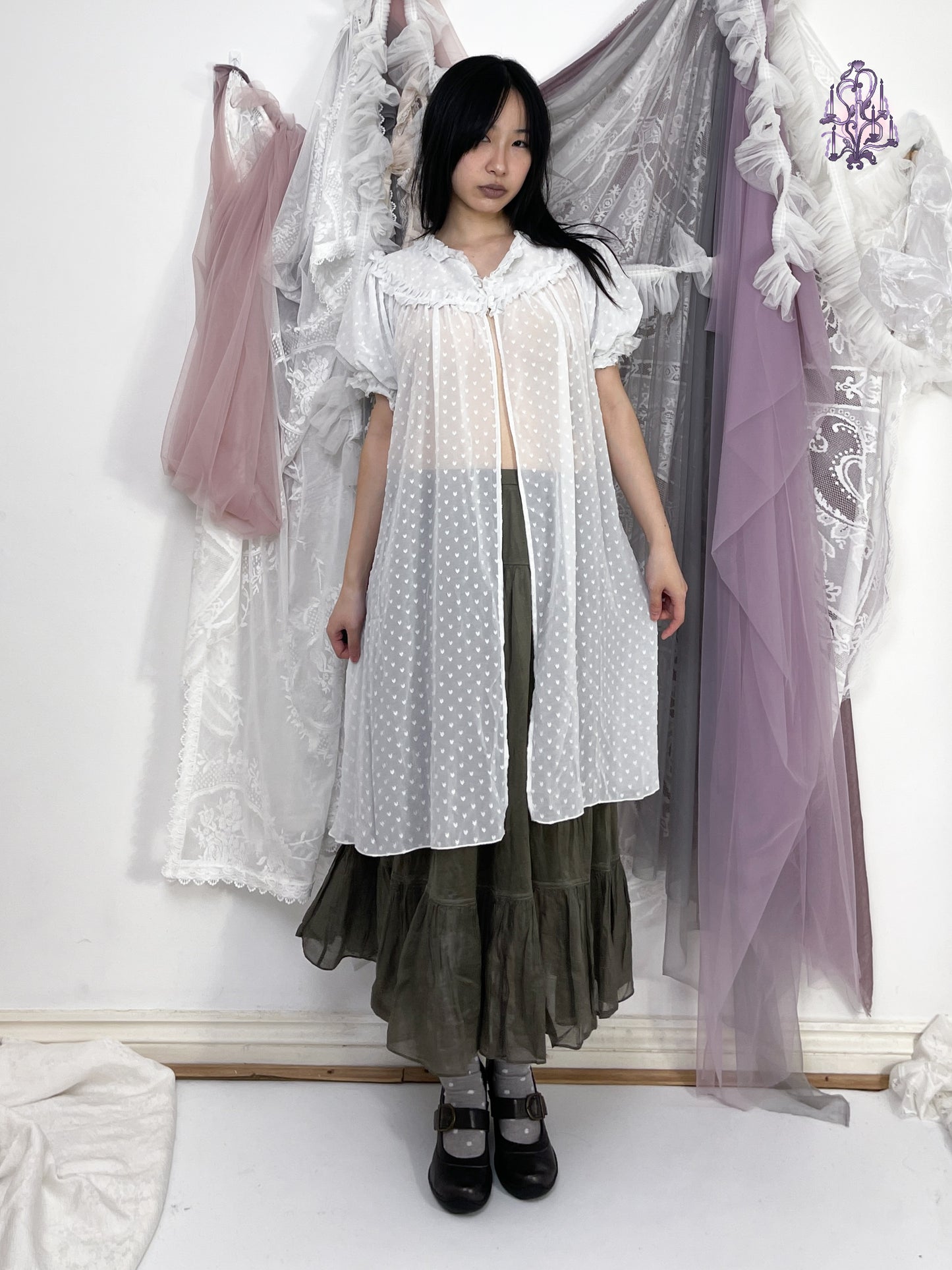 Gelato Pique sheer nightgown